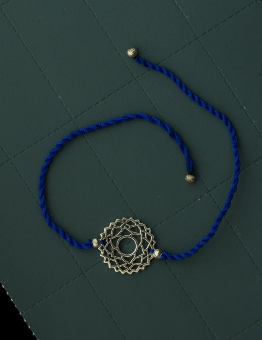 Sterling Silver Sahasrara Chakra  Rakhi