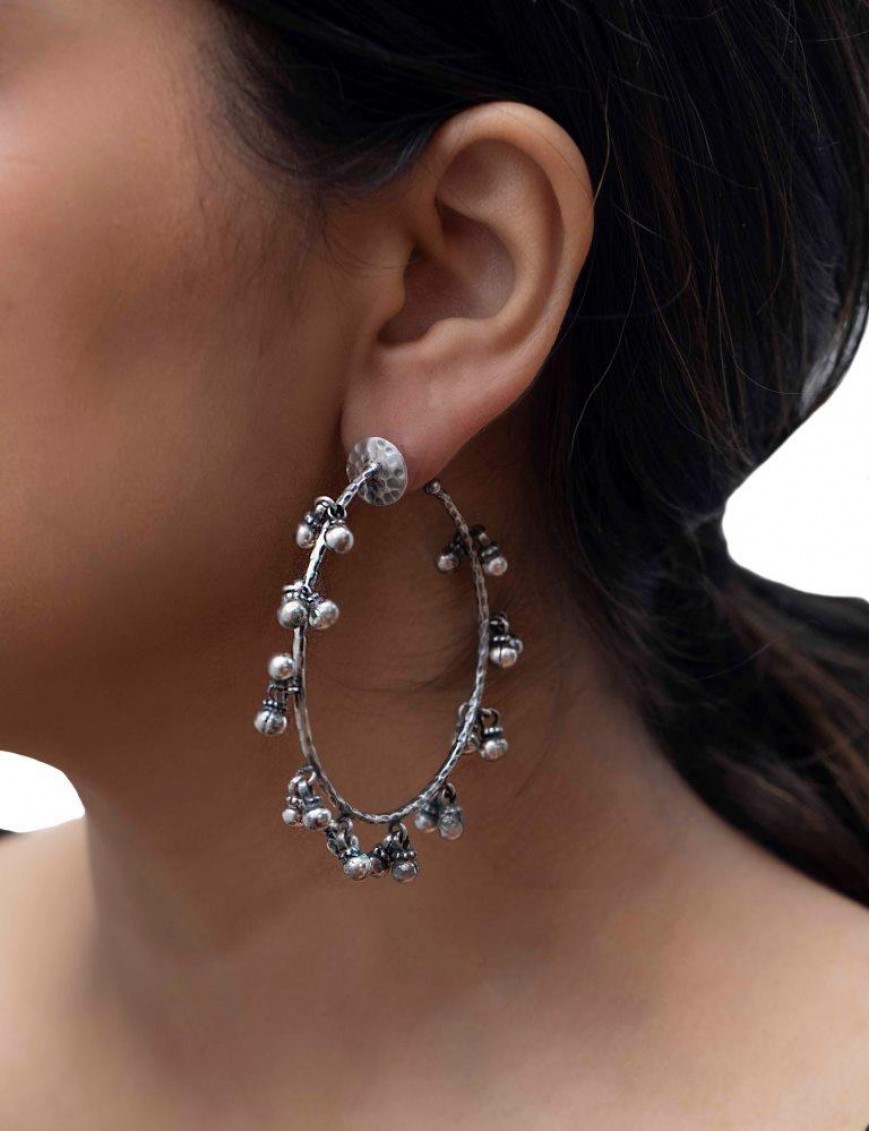 Sterling Silver Ghungaroo Earrings