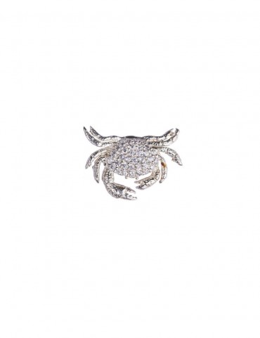 Sterling Silver Crab Brooch