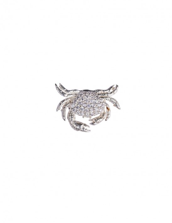 Sterling Silver Crab Brooch