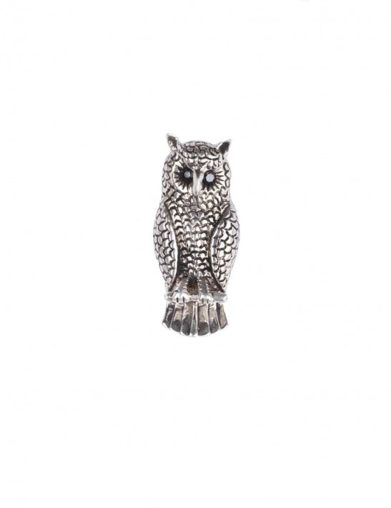 Sterling Silver Owl Brooch