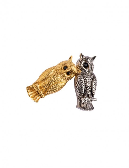 Sterling Silver Owl Brooch