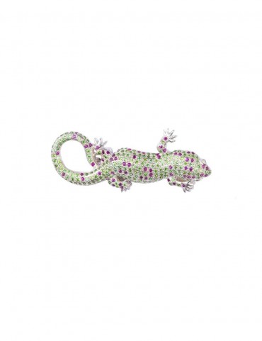 Sterling Silver Lizard Brooch