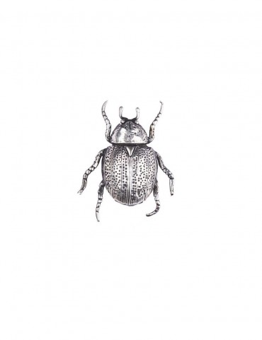 Sterling Silver Beetle Brooch