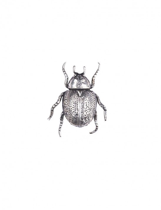 Sterling Silver Beetle Brooch