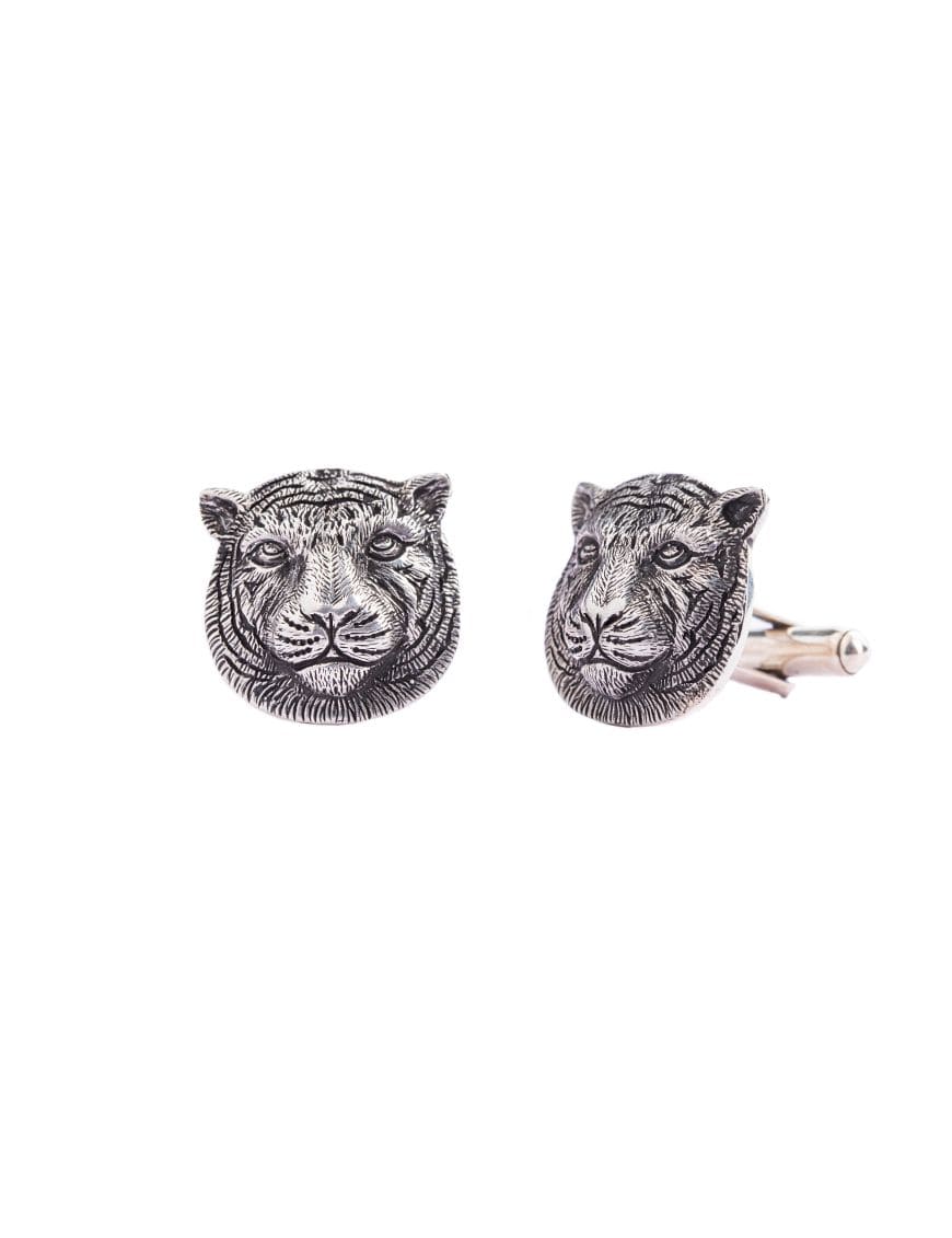 Sterling silver Tiger Cufflinks