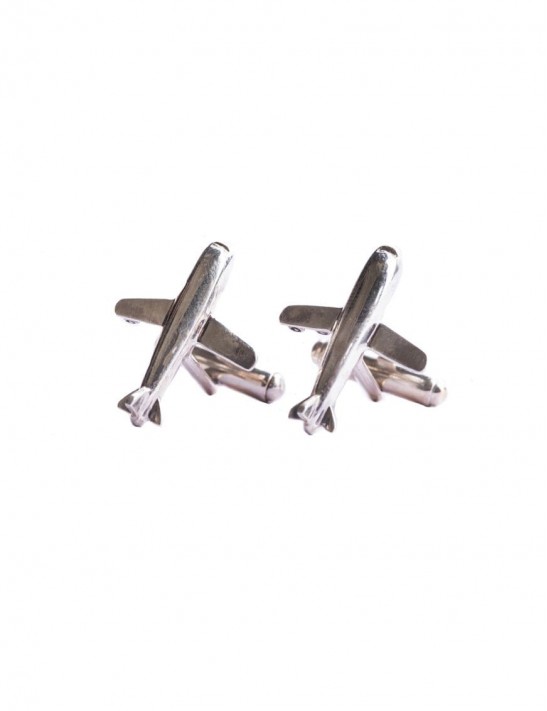 Sterling Silver Aeroplane Cufflinks