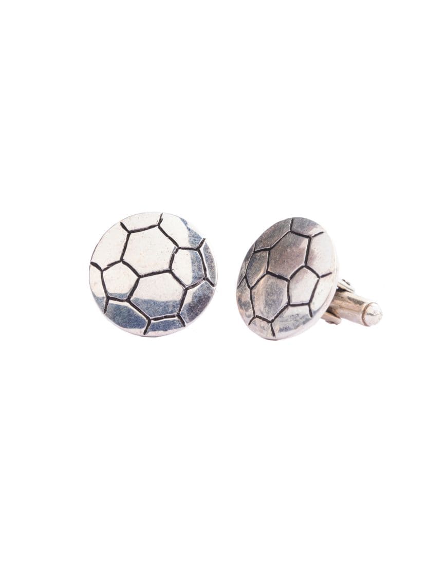 Sterling Silver Soccer Cufflinks