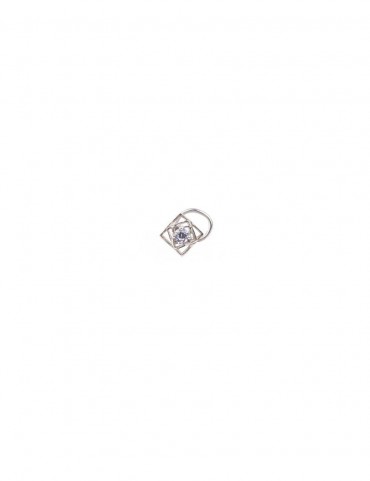 Sterling Silver Square Play Nose Pin