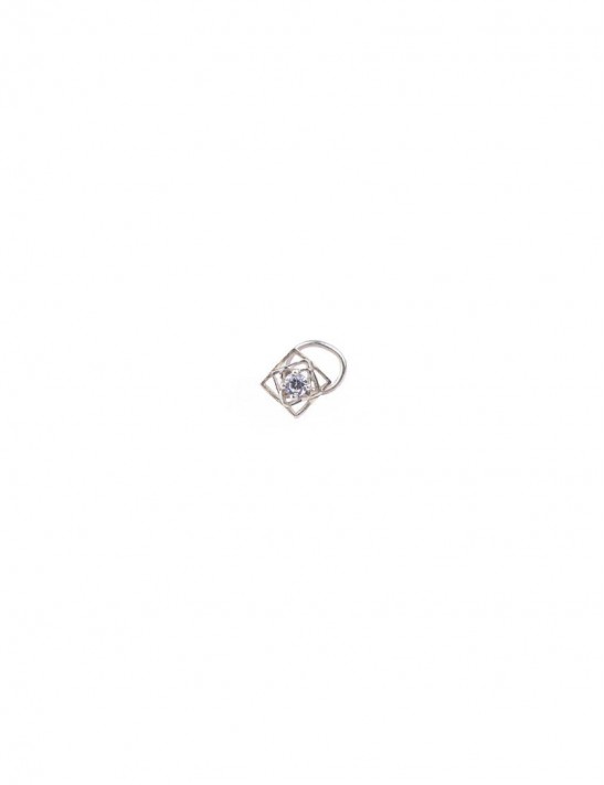 Sterling Silver Square Play Nose Pin
