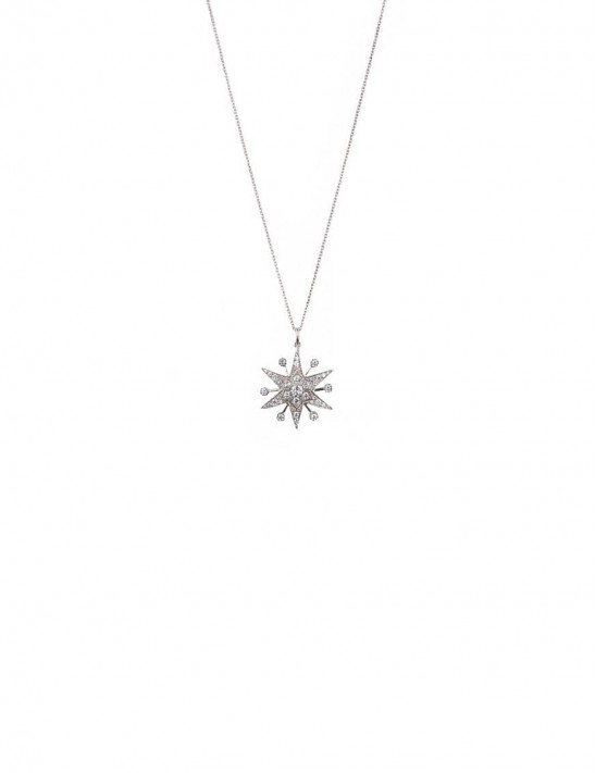 Sterling Silver Starburst Pendant