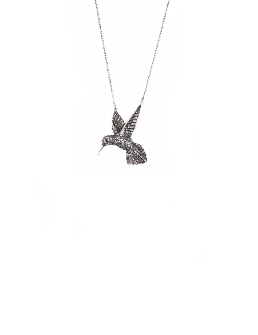 Sterling Silver Humming Bird Pendant