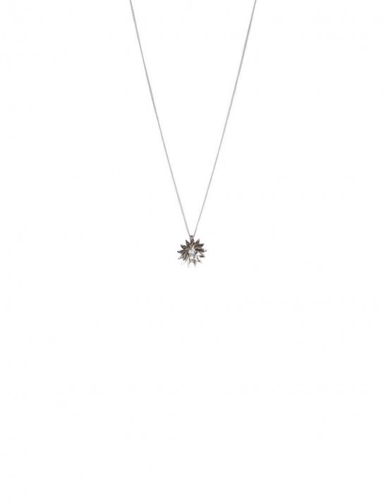 Sterling Silver Floral on Floral Pendant