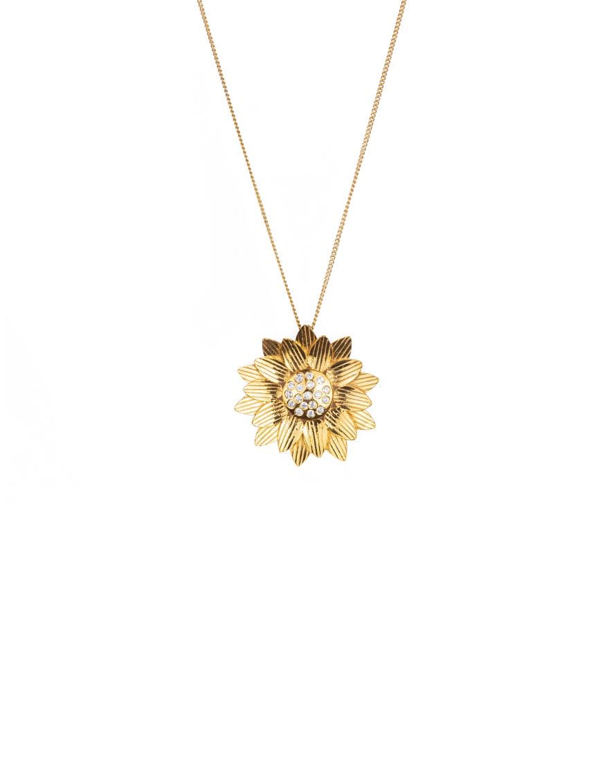 Sterling Silver Sunflower Pendant