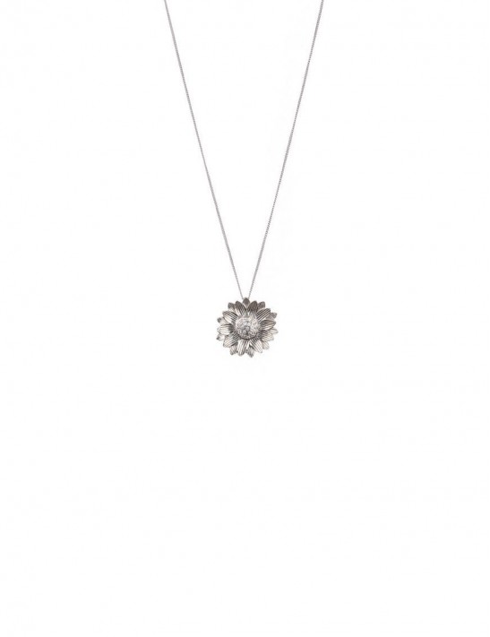 Sterling Silver Sunflower Pendant