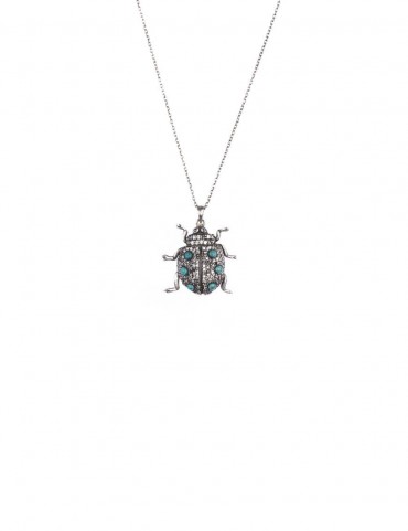 Sterling Silver Lady Bug Pendant