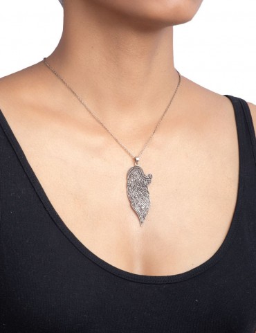 Sterling Silver Angel Wings Pendant