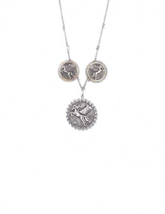 Sterling Silver Pegasus Coin Necklace