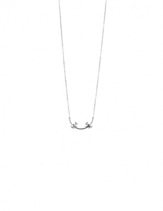 Sterling Silver Confronting Rabbit Necklace