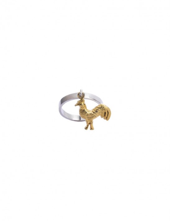 Sterling Silver Rooster Ring