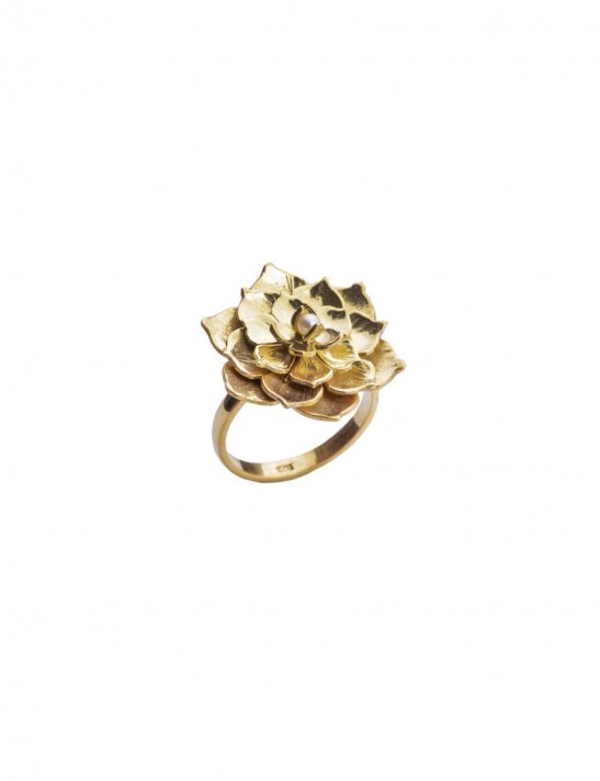 Sterling Silver Succulent Ring