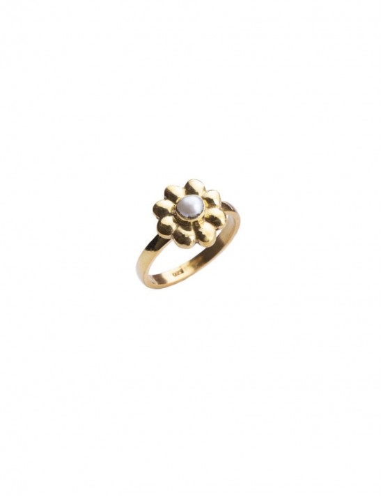 Sterling Silver Simple Floral Ring