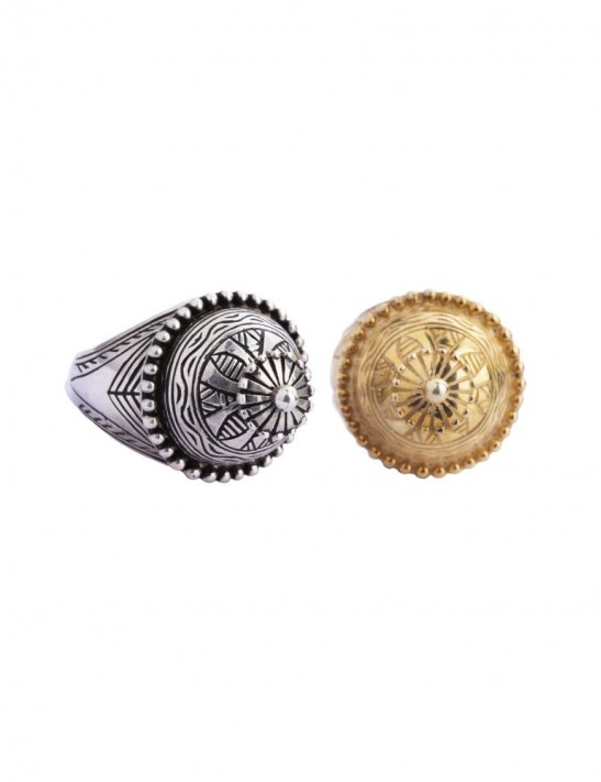 Sterling Silver Tribal Bhil Ring