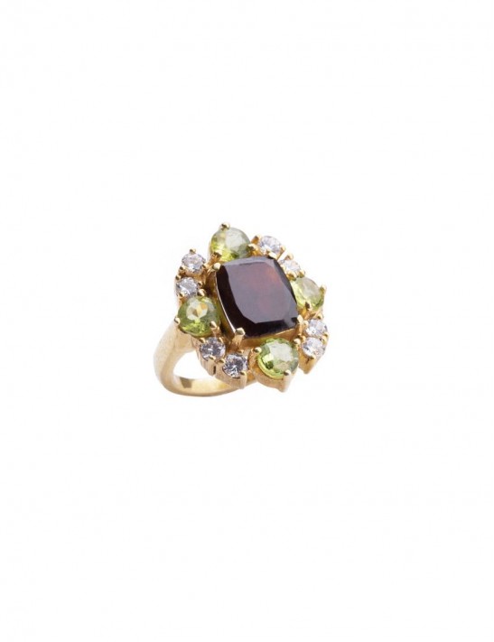 Sterling Silver Garnet Ring