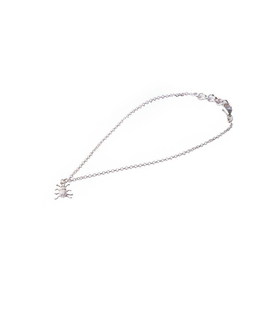 Sterling Silver Bug Anklet