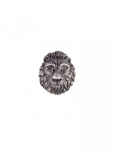 Sterling Silver Lion Brooch