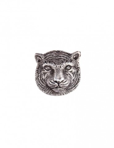 Sterling Silver Tiger Brooch