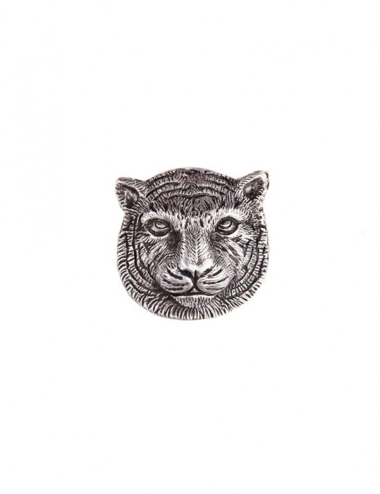 Sterling Silver Tiger Brooch