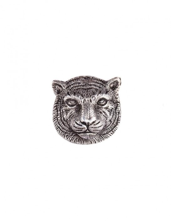 Sterling Silver Tiger Brooch