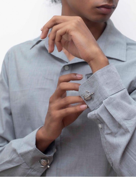 Sterling Silver Turtle Cufflinks