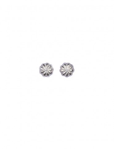 Sterling Silver Floral Basic Earrings