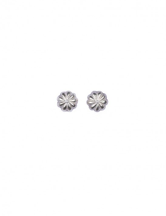 Sterling Silver Floral Basic Earrings