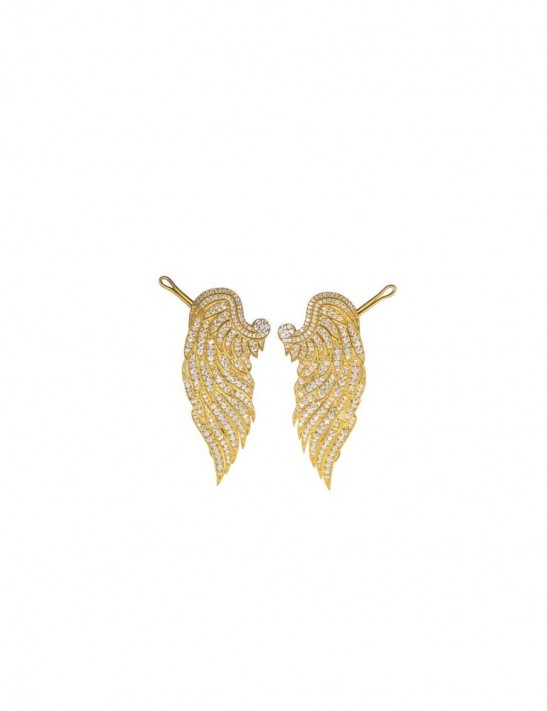 Sterling Silver Angel Wings Earrings