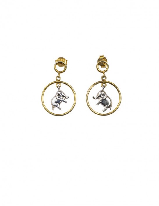 Sterling Silver Haathi Earrings