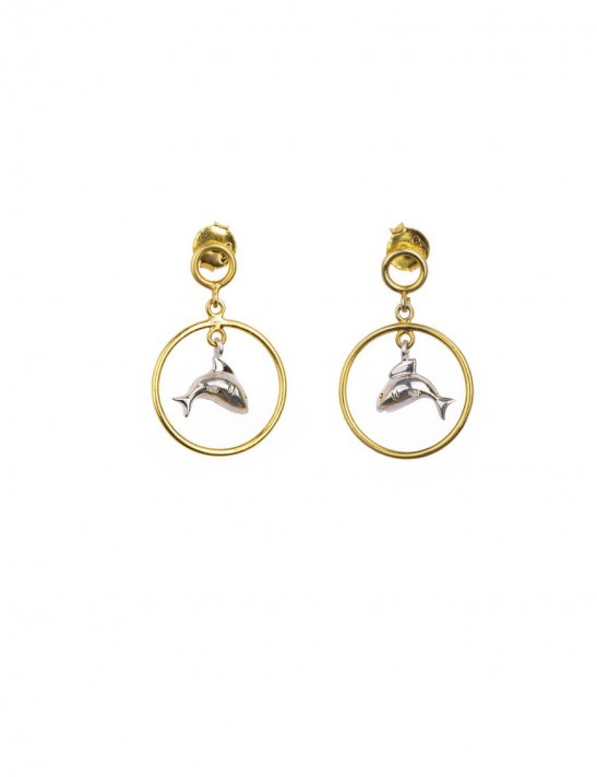 Sterling Silver Dolphine Earrings