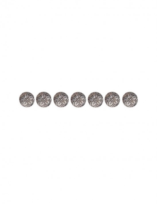 Sterling Silver Floral Sherwani Buttons