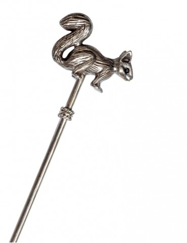 Sterling Silver Squirrel Stirrer