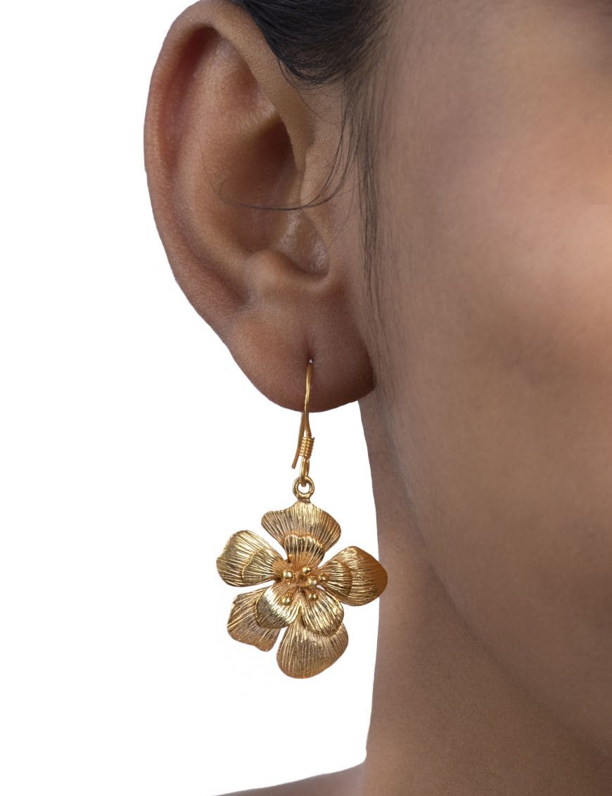 Sterling Silver Bohomein Floral Earrings