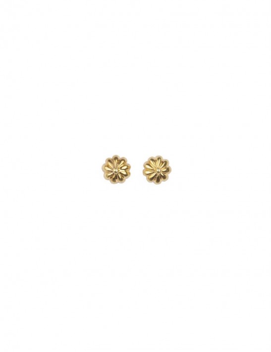 Sterling Silver Floral Basic Earrings