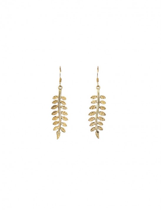 Sterling Silver Ferns Earrings