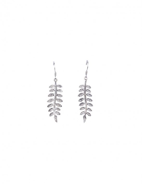 Sterling Silver Ferns Earrings