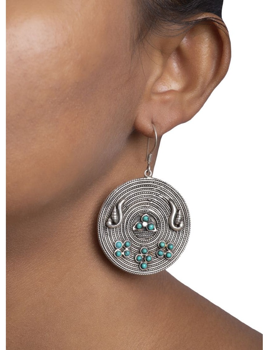 Sterling Silver Parrot Coil Earrings