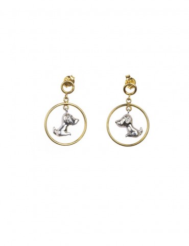 Sterling Silver Dog Earrings