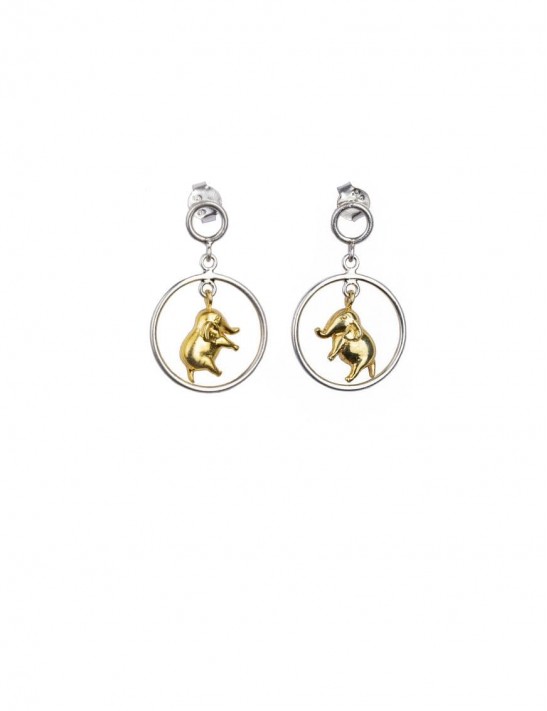 Sterling Silver Haathi Earrings