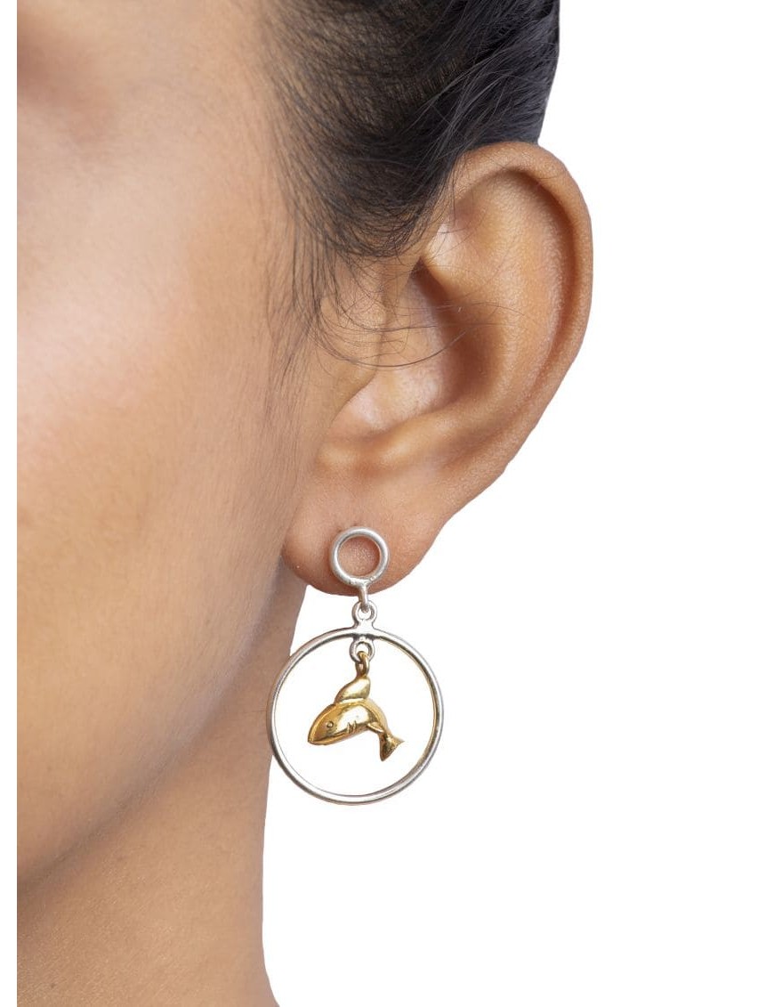 Sterling Silver Dolphine Earrings