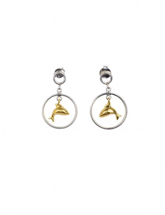 Sterling Silver Dolphine Earrings